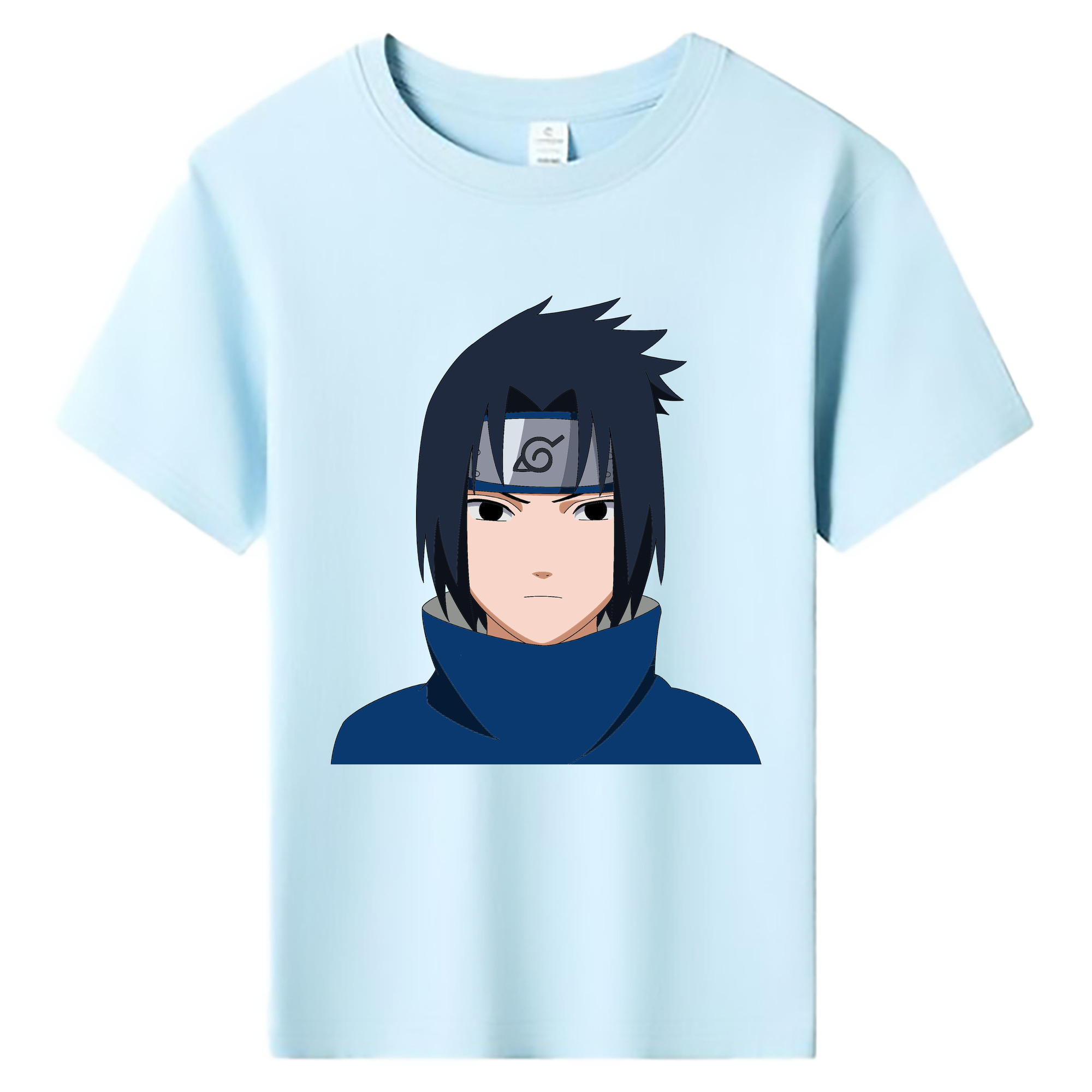 （画像用） NARUTO -ナルト- うちは サスケ Uchiha Sasuke 綿100％キッズTシャツ（フロントプリント）